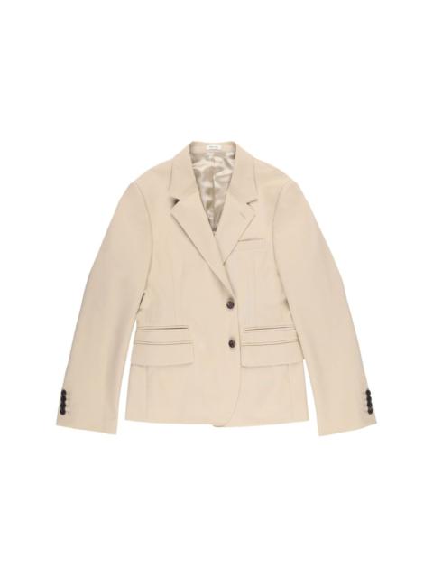 notched-collar single-breasted blazer