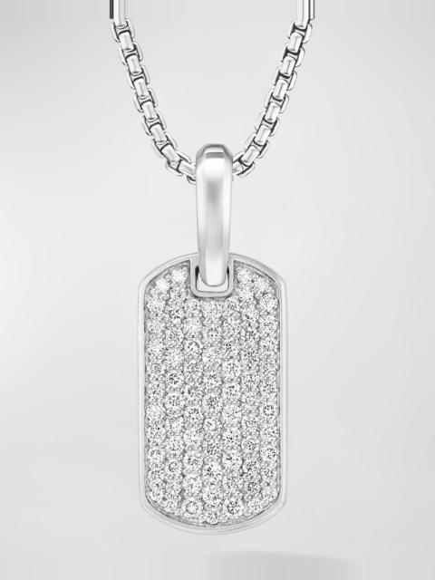 DAVID YURMAN 21mm Men's Chevron Tag Pendant in Silver