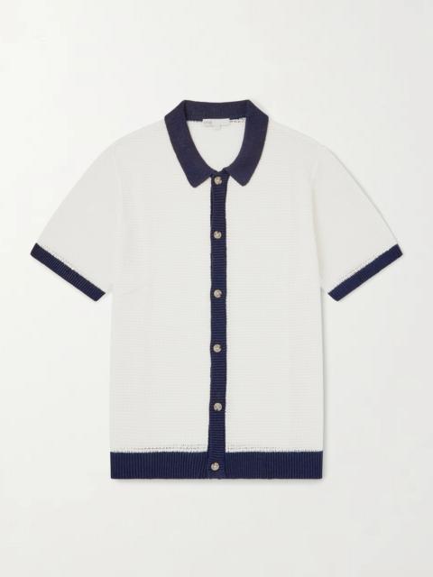 onia Crocheted Linen Shirt