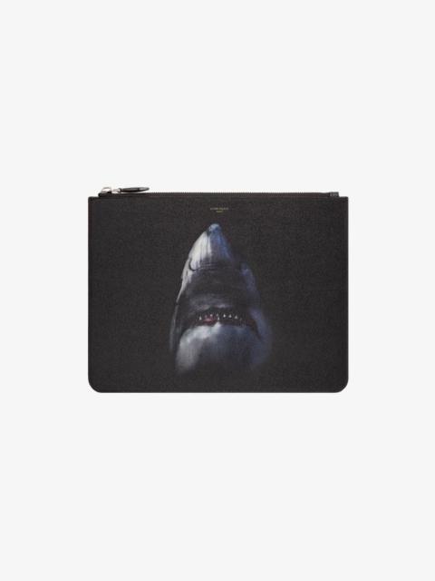 Givenchy Shark large zipped pouch