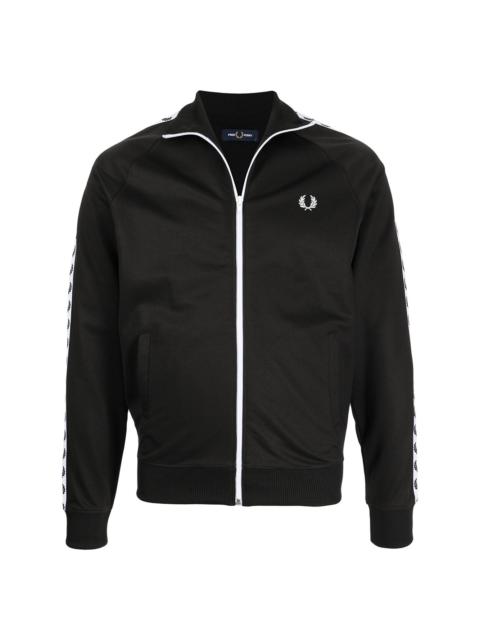Fred Perry logo embroidered zipped jacket
