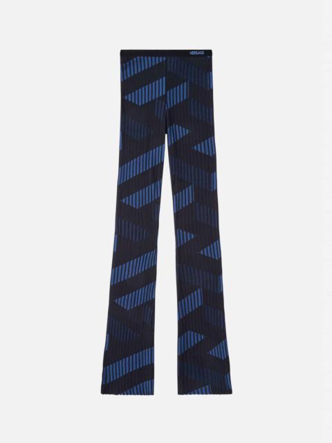 VERSACE La Greca Ottoman Jacquard Pants
