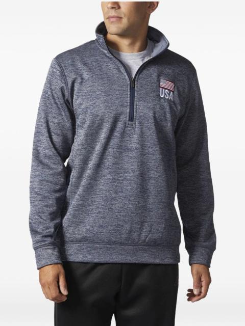 adidas flag-embroidered zip jacket