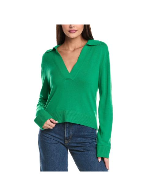 SIMKHAI SIMKHAI Cashmere-Blend Polo Sweater