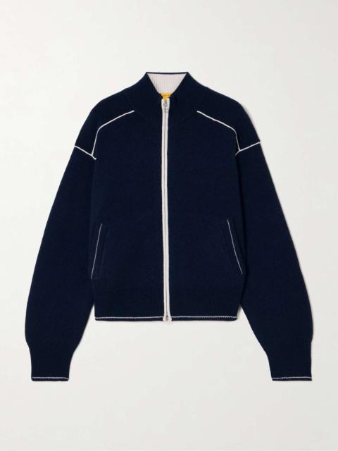 GUEST IN RESIDENCE Cashmere zip-up cardigan Navy