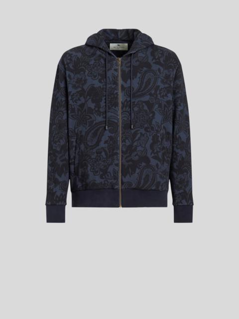 Etro PAISLEY PRINT HOODED SWEATSHIRT