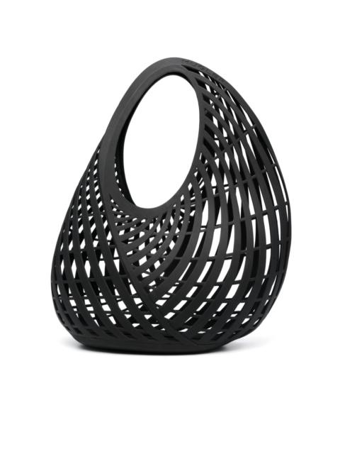 MUGLER cut-out spiral tote bag