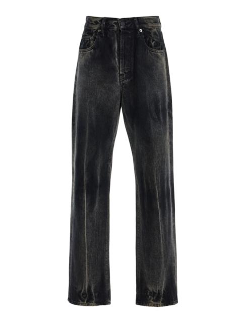 KALLMEYER Gabby Rigid High-Rise Tapered Jeans black/white