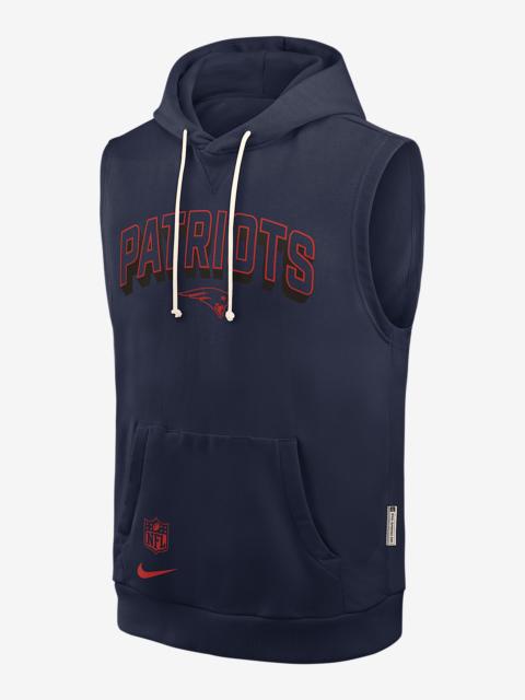 Nike New England Patriots Sideline Men's Nike Dri-FIT NFL Sleeveless Pullover Hoodie