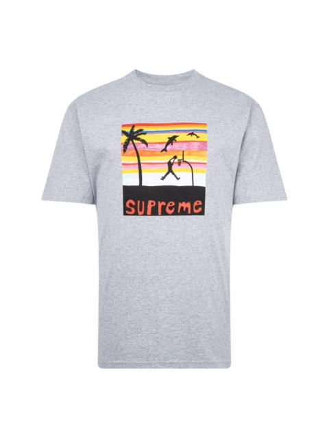 Supreme Dunk-print T-shirt
