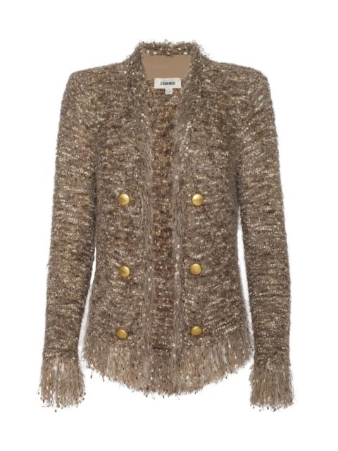 Azure Fringe Cardigan Blazer