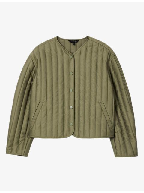 WHISTLES Quilted Lyocell and Cotton Jacket