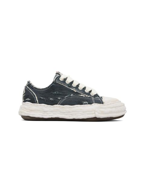 Maison MIHARAYASUHIRO Black 'Peterson23' OG Sole Ripped Overdye Canvas Sneakers