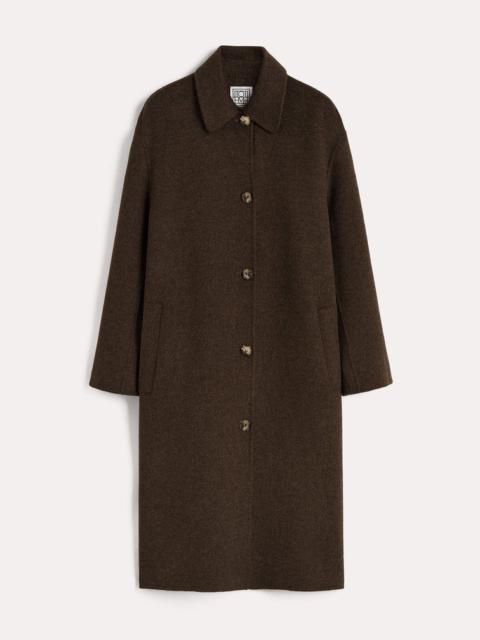 Totême Doublé car coat chocolate melange