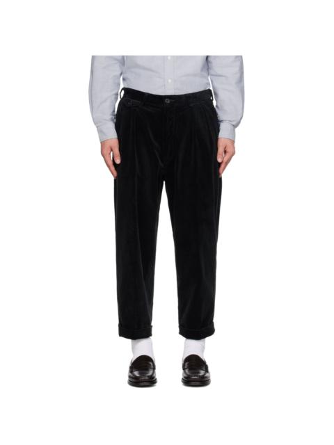 Black Pleated Trousers