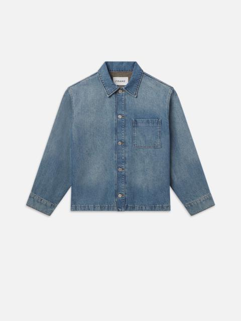 Denim Shirt Jacket in Frequency