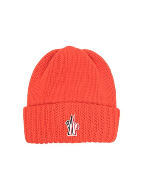 Moncler Grenoble logo-embroidered virgin-wool beanie