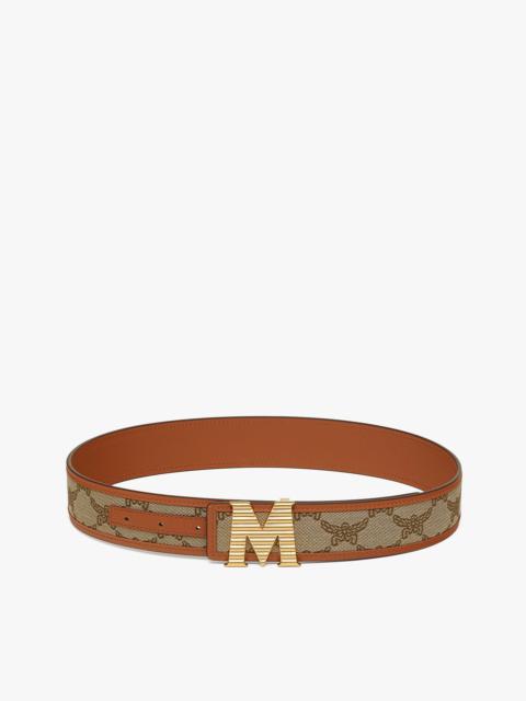 MCM Claus Fluted M Reversible Belt 1.5” in Lauretos Jacquard