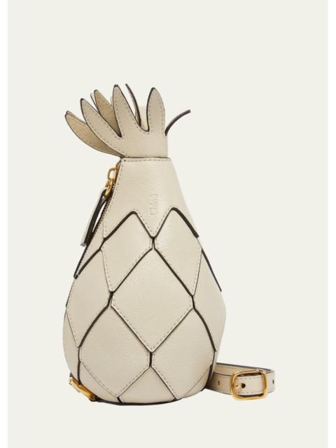 Chloé Bananas Pineapple Crossbody Bag in Calfskin Leather