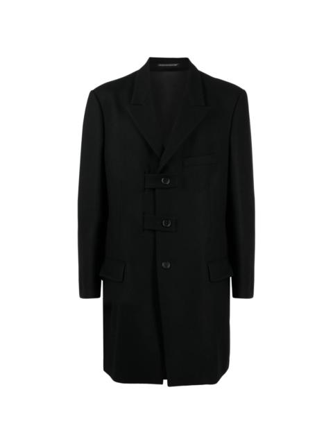 Yohji Yamamoto single-breasted wool coat
