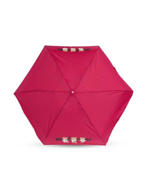 Moschino TEDDY-MOTIF COMPACT UMBRELLA