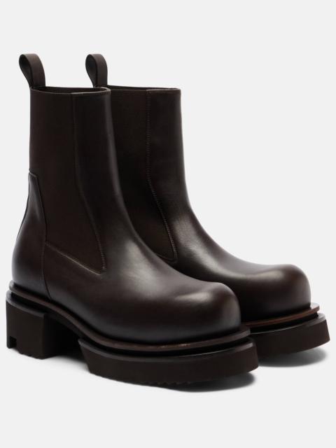 Rick Owens Beatle 60 leather platform Chelsea boots