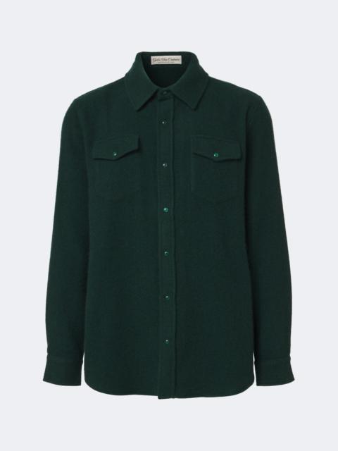 God’s True Cashmere Cashmere shirt with malachite
