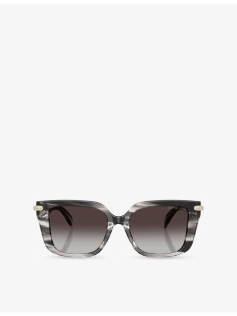 MICHAEL KORS MK2275B Santo Domingo Square-Frame Acetate Sunglasses