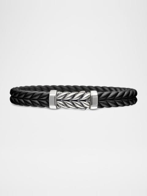 DAVID YURMAN 9mm Men's Chevron Rubber Bracelet