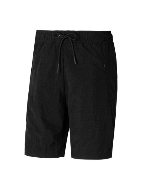 adidas adidas neo M Conctd Short Solid Color Sports Drawstring Shorts Black DW7991