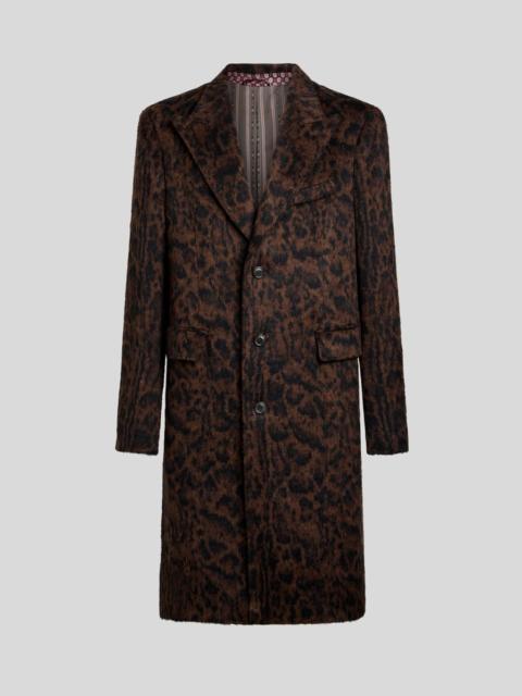 Etro JACQUARD COAT WITH ANIMAL MOTIF