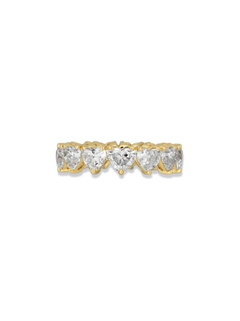 STONE AND STRAND LAB-Created Heart Eternity Band