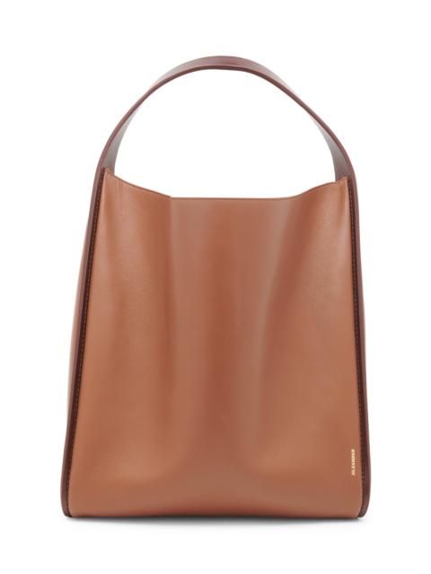 Jil Sander Women's Pivot Leather Tote Bag - Grape
