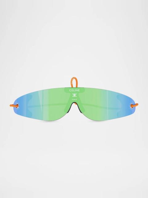 CELINE Men's Runner Shield Sunglasses