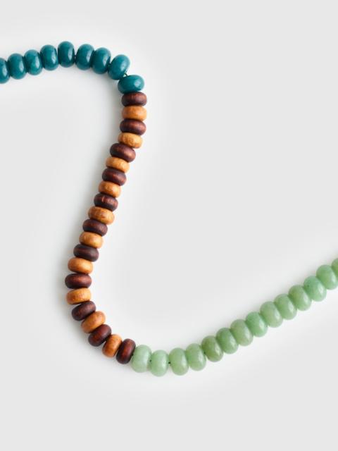 Madewell Semiprecious Wood Beaded Choker Necklace