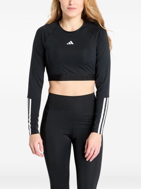 adidas Hyperglam cropped long-sleeve top
