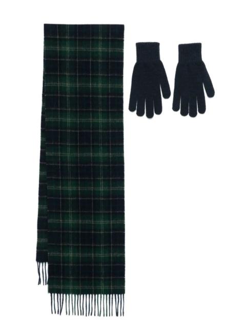 Barbour Scarf And Glove Gift Set "Tartan"