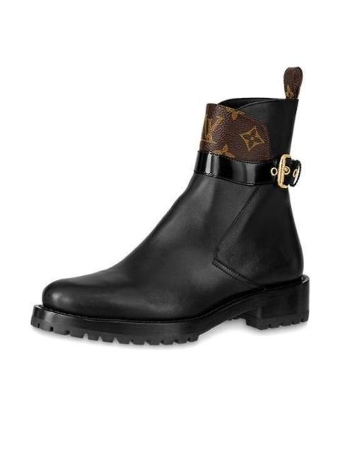 Louis Vuitton (WMNS) LOUIS VUITTON Discovery Boots 'Black with Monogram Top' 1A868J