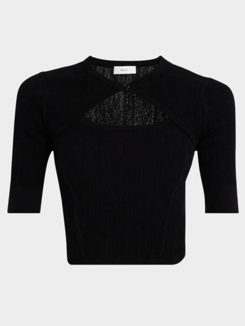 A.L.C. Loma Tie-Back Top with Shrug