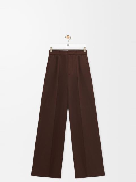 Loewe Pleated trousers in cotton