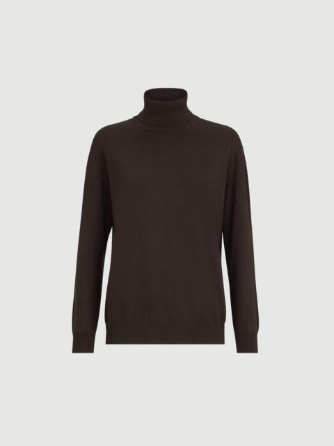 Brunello Cucinelli Cashmere turtleneck sweater with monili
