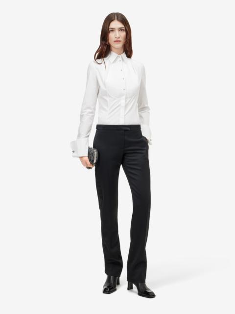 Alexander McQueen Women's Tuxedo Trousers in Black