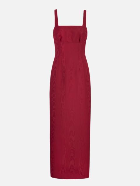 EMILIA WICKSTEAD Micheline Dress In Red Moire Mikado