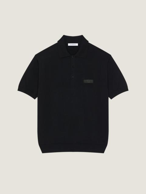 Givenchy COUTURE SEAM POLO IN COTTON WITH GROS GRAIN DETAIL