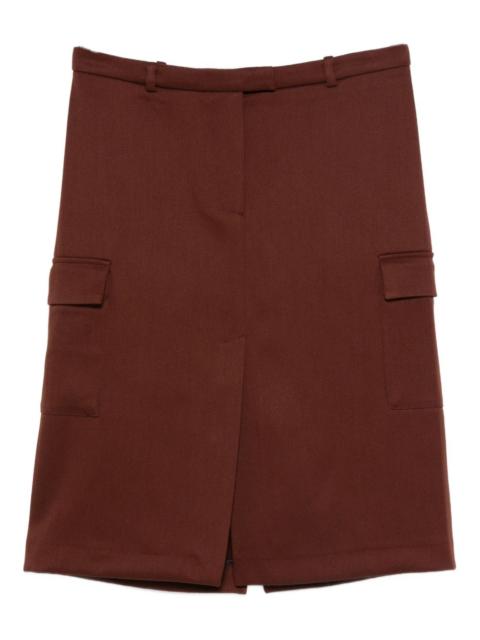 Loulou de Saison slits straight skirt