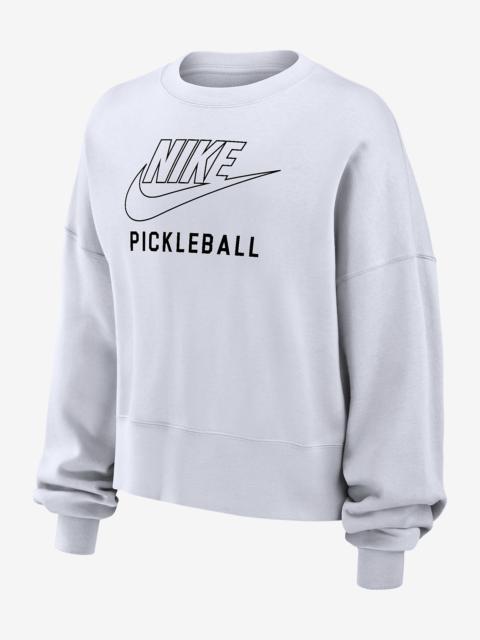 Nike Phoenix Fleece Women's Pickleball Crew-Neck Sweatshirt