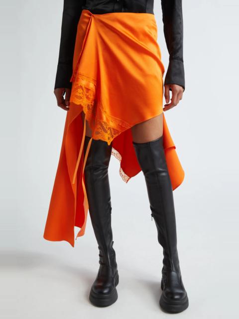 Monse Lace Trim Deconstructed Midi Skirt