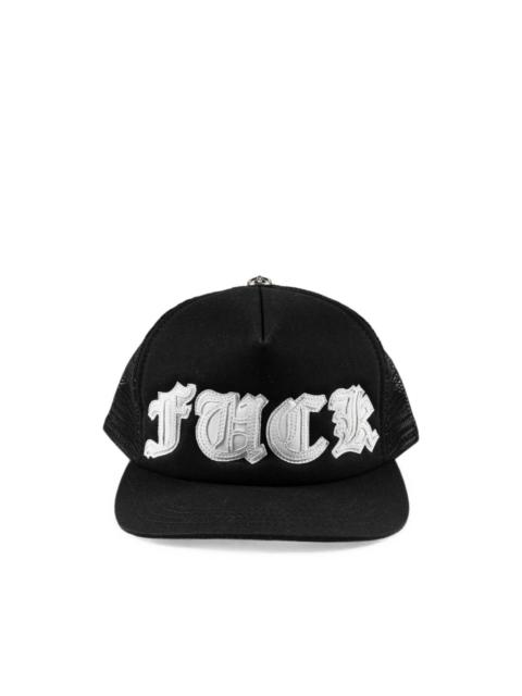 Chrome Hearts letter-patch trucker hat