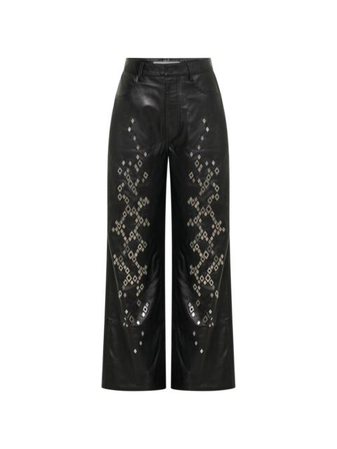 Dion Lee studded leather trousers