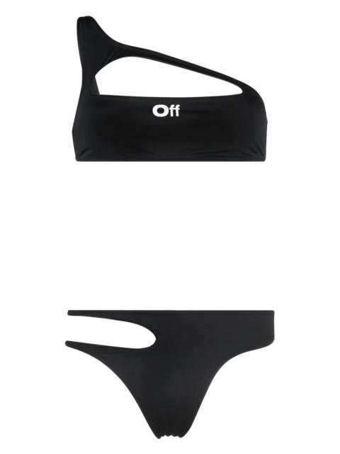 Off-White cut-out bikini set